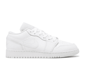 Nike AIR JORDAN 1 LOW GS 'TRIPLE WHITE'