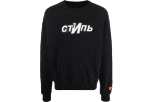 Heron Preston CTNMB Logo Crewneck Black/White