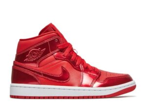WMNS AIR JORDAN 1 MID SE 'UNIVERSITY RED POMEGRANATE'