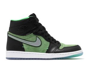 AIR JORDAN 1 HIGH ZOOM 'ZEN GREEN' - green and black colour scheme