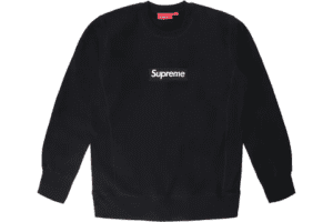 Supreme Box Logo Crewneck (FW15) 'Washed Black'