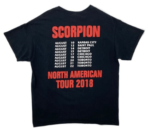 Miljøvenlig tro Sodavand DRAKE Scorpion World Tour 2018 ovo Official T-Shirt 'Black' - The Back Door