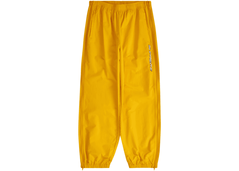 Supreme Full Zip Baggy Warm Up Pants 'Yellow'