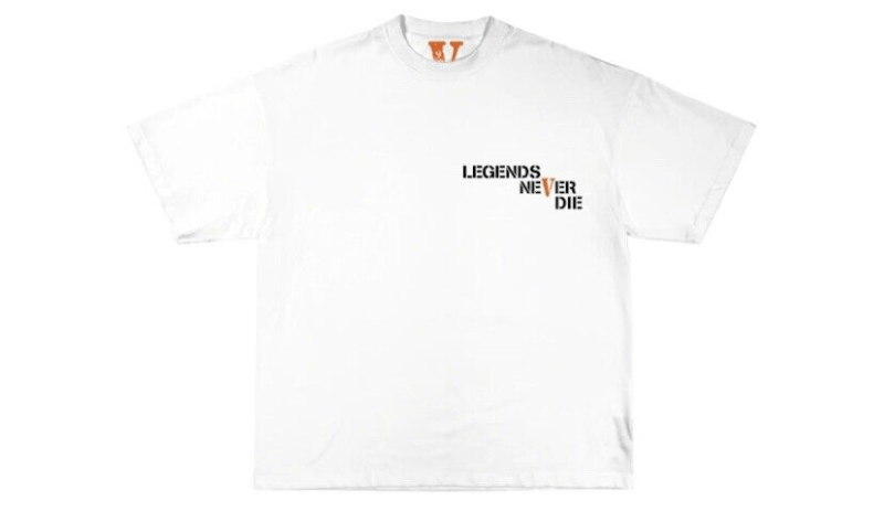 Vlone x Juice WRLD Legends Never Die 999 T-Shirt 'White' - Image 2