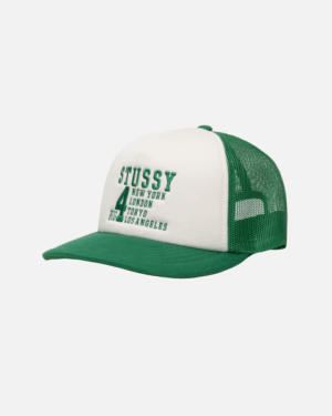 Stussy TRUCKER BIG 4 SNAPBACK 'Green'