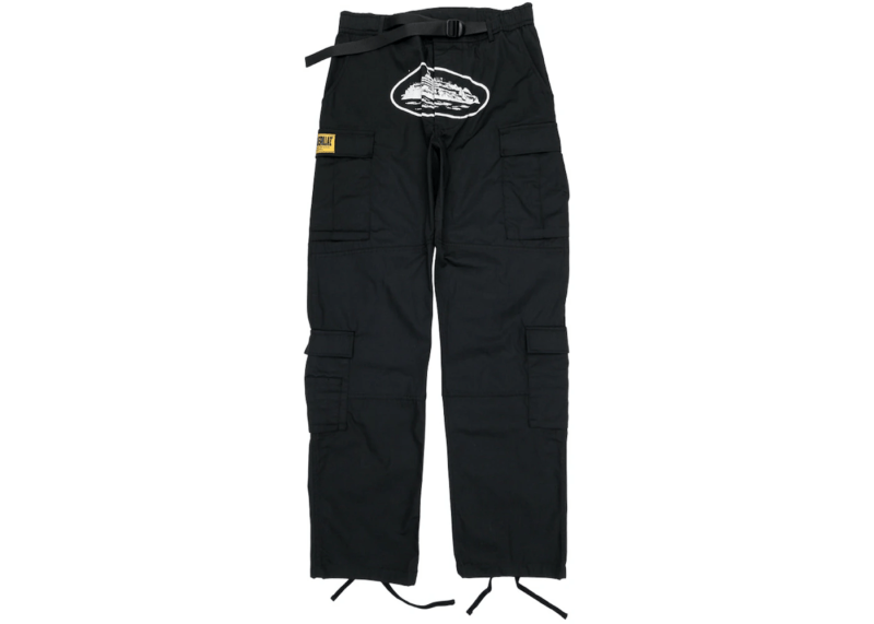 Corteiz 4Starz Special Edition Guerillaz Cargos 'Black/White'