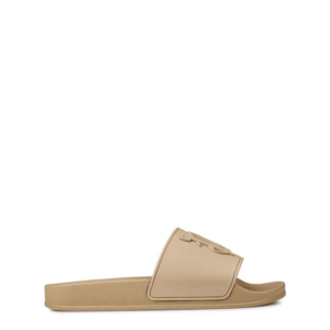 PALM ANGELS Monogram Pool Slides 'Beige'