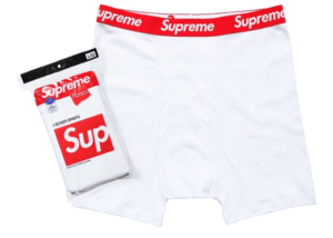SUPREME HANES BOXER BRIEFS (4 PACK) 'White'