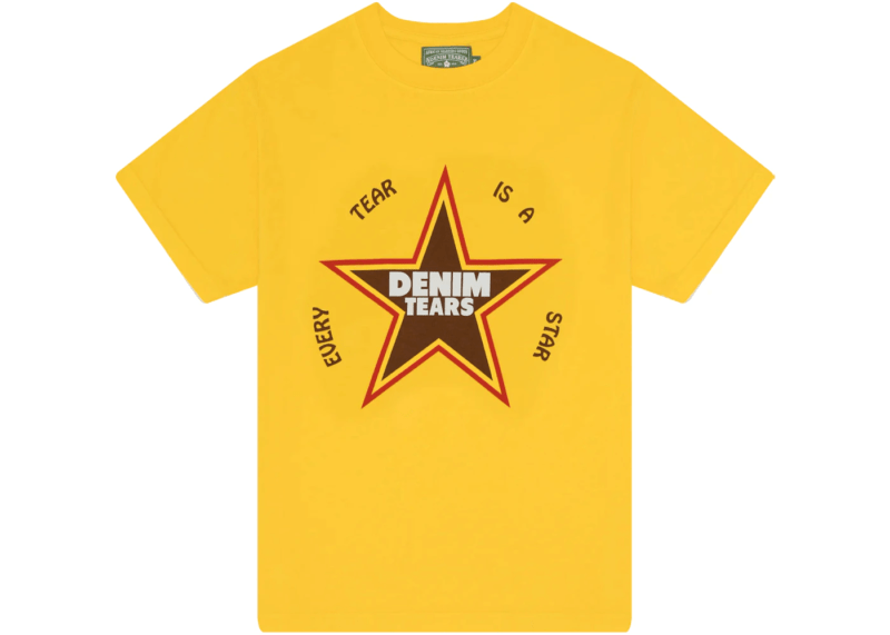 Denim Tears Every Tear Is A Star Tee 'Yellow'