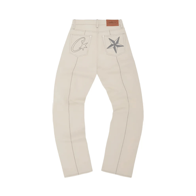 Corteiz C-Star Denim Jeans 'Natural' - Image 2