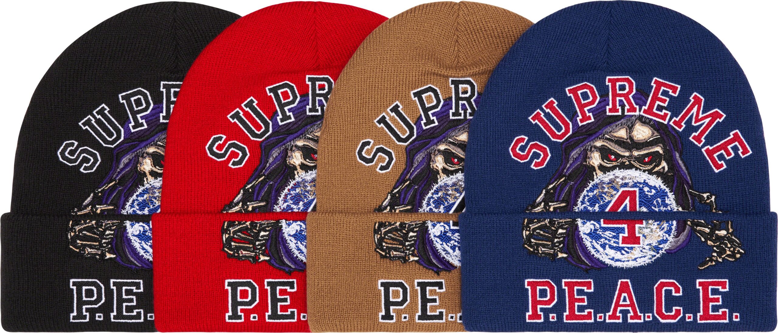 Supreme NEWERA Championship Beanie Camo（Supreme PEACE EMBROIDERED 