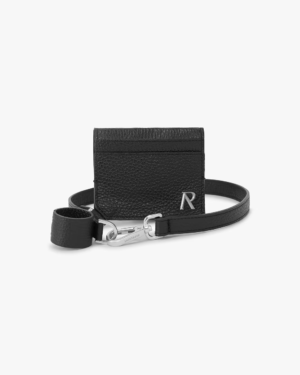 Represent INITIAL BELT CARD HOLDER 'Black'
