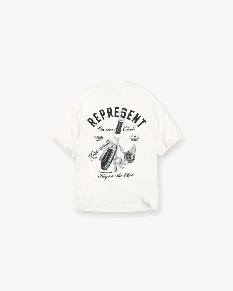 Represent Keys To The Club Tee 'Flat White'